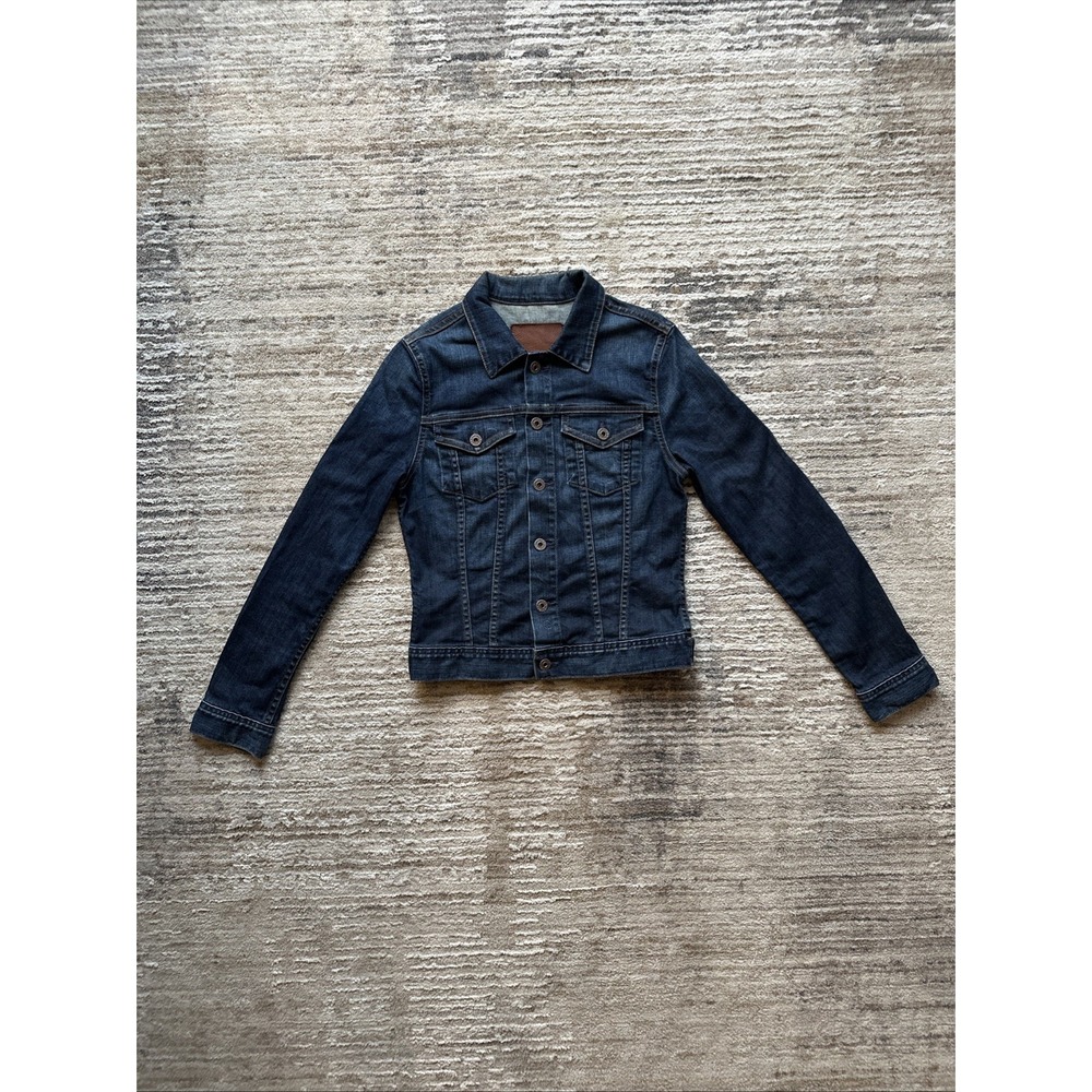 AG Adriano Goldschmied Denim Jacket The Robyn Women Size Medium Blue Made in USA
